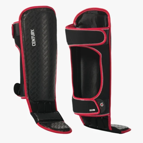Century Brave Shin Instep Guards - Red/lack